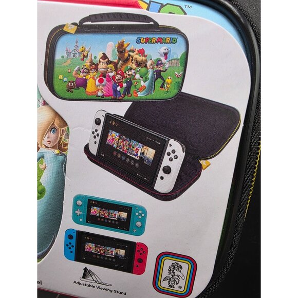 Nintendo Switch Super Mario Game Traveler Deluxe Travel Case Hardshell - Picture 3 of 7
